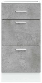 vidaXL κάτω ντουλάπι Lyon σκυρόδεμα γκρι 40x46x81,5 cm