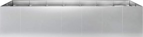 VidaXL Γλάστρα Κήπου Ασημί 280 x 80 x 60 εκ Γαλβανισμένος Χάλυβας