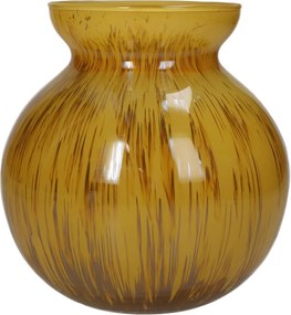 Βάζο ArteLibre Ώχρα Γυαλί 15x15x16cm