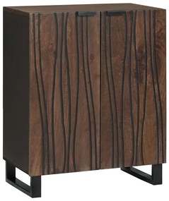 vidaXL Πλαϊνό γραφείο Καφέ 60 x 33.5 x 75 εκ. Μασίφ ξύλο μάνγκο