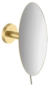 Καθρέπτης Μεγεθυντικός Επίτοιχος Brushed Brass Μεγέθυνση x3 Sanco Cosmetic Mirrors MR-702-AB12