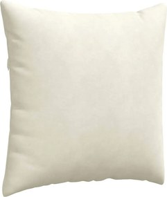 vidaXL Μαξιλάρι Καναπέ 2 pcs Κρεμ 60 x 60 cm Υφασμάτινο Κορντουρά