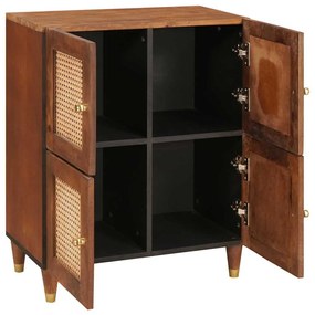 vidaXL Πλαϊνό γραφείο Καφέ 60 x 33.5 x 75 εκ.