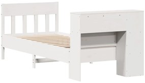 vidaXL Κρεβάτι Βιβλιοθήκη Χωρίς Στρώμα 100x200 εκ. Μασίφ Ξύλο Πεύκο