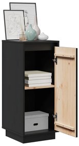 vidaXL Ντουλάπια 2 τεμ. Μαύρα 31,5 x 34 x 75 εκ. από Μασίφ Ξύλο Πεύκου