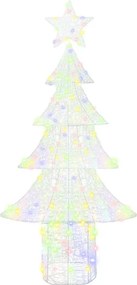 vidaXL Χριστουγεννιάτικο Δέντρο 240 LED Πολύχρωμο 180 cm Ακρυλικό
