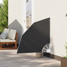vidaXL Αδιάφανο σκίαστρο μπαλκονιού Ανθρακί 115 x 115 εκ ύφασμα