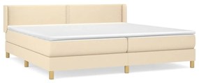 ΚΡΕΒΑΤΙ BOXSPRING ΜΕ ΣΤΡΩΜΑ ΚΡΕΜ 200X200 ΕΚ. ΥΦΑΣΜΑΤΙΝΟ 3130222