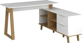 Σύνθεση Γραφείου Neptune Σετ 2τμχ Λευκό-Σονόμα TO-NEPTUNESET2