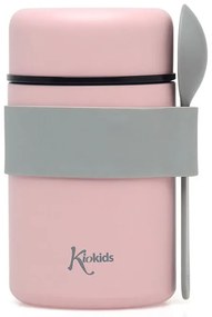 Βρεφικό Θερμός Φαγητού 500ml + Κουτάλι Kiokids Ροζ 3598