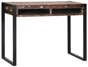 vidaXL Καθρέφτης Βεντάλια Πολύχρωμο 100x50x75 εκ. Συμπαγές Ξύλο Ανακυκλωμένο