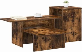 vidaXL Τραπέζι κονσόλας Καπνιστό Δρύς 91,5 x 35 x 38,5 εκ
