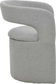 Πολυθρόνα Cocon pakoworld ύφασμα γκρι μπεζ 58x58x80εκ