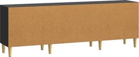 vidaXL Ντουλάπι TV 150 x 31 x 50 εκ. Μαύρο Επεξεργασμένο Ξύλο