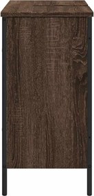 vidaXL Ντουλάπι Νιπτήρα Μπάνιου Καφέ Δρυς 80x30x60 εκ. Επεξ. Ξύλο