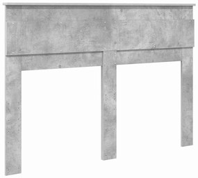 vidaXL Κεφαλάρι με κεφαλάρι Σκυρόδεμα Γκρι 150 cm Επεξεργασμένο ξύλο