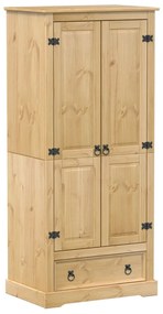 vidaXL Ντουλάπα Corona 76x50x170 εκ. από Μασίφ Ξύλο Πεύκου