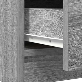 Συρταριέρα με Συρτάρια Γκρι Sonoma 71x35x84 εκ. από Επεξ. Ξύλο - Γκρι