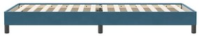 vidaXL Κρεβάτι Boxspring χωρίς Στρώμα Σκούρο Μπλε 80x220 εκ. Βελούδινο