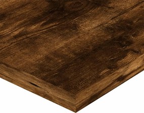 vidaXL Ράφια Τοίχου 4 τεμ. Καπνιστή Δρυς 60x20x1,5 εκ. Επεξεργ. Ξύλο