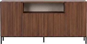Κονσόλα Milano Καρυδί / Μαύρο ODON 160x40x80