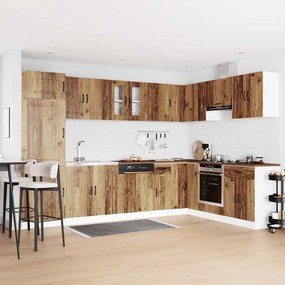 vidaXL Ντουλάπα Κουζίνας με πόρτα Kalmar 2 pcs Καφέ 80 x 46 x 81.5 εκ
