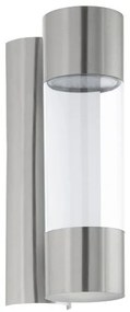 Απλίκα Robledo inox πλαστικό διαφανές Eglo-96013-Inox 96013