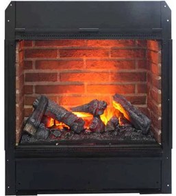 Ηλεκτρικό Τζάκι Ένθετο 2000W Μαύρο Εφέ Ατμού Πυρότουβλα Dimplex Engine 56-600 Brick 204493 Sieline-204493-Μαύρο 204493