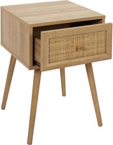 Κομοδίνο Home Deco Factory - 39x39x55.4cm - Καφέ