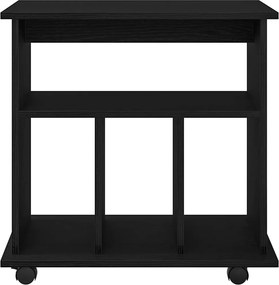 vidaXL Κινητό Ντουλάπι Μαύρη Οξυά 60 x 45 x 55 εκ. Επεξεργασμένο ξύλο