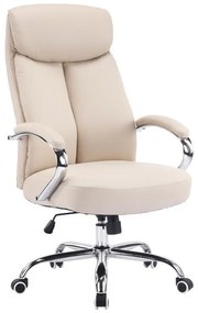 Καρέκλα γραφείου διευθυντή Venza PU σε Μπέζ 70x65x117-124εκ. 70x65x117 εκ.