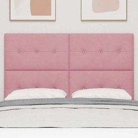 vidaXL LED κεφαλάρι με φώτα λωρίδας LED Ροζ 160 cm Πολυεστέρας