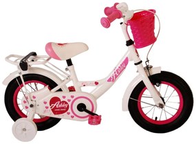 Ashley 12 Inch 21,5 cm Girls Coaster Brake WhitePinkVolare