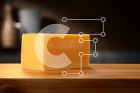 Σετ των 2 Intra Συλλεκτικό Ξύλινο Παζλ Plywood 4mm - Μπλοκ τυριού σε ξύλινη επιφάνεια Σε Ξύλινο Κουτί - Διαστάσεις: 10x10 cm – 25 κομμάτια