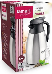 Κανάτα Θερμός Ανοξείδωτη 1.5lt Lamart LT4032 Ασημί