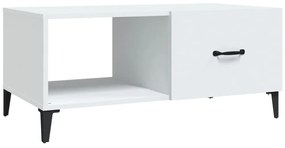 vidaXL Τραπεζάκι Σαλονιού Λευκό 90x50x40 εκ. Επεξεργασμένο Ξύλο