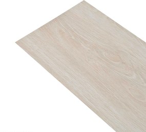 vidaXL Πλάκες Δαπέδου 36 pcs Λευκό Κλασικό Δρυς 5,02 m² PVC