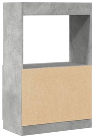 vidaXL Ντουλάπι Γκρι Σκυρ. 63x33x100 εκ. από Επεξεργασμένο Ξύλο