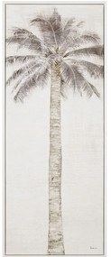 Πίνακας Με Φοίνικα 76433 40x100cm Grey Κάθετοι Καμβάς