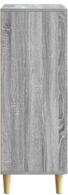 vidaXL Πλαϊνό γραφείο με συρτάρι Γκρι Sonoma 66 x 34,5 x 95 εκ.