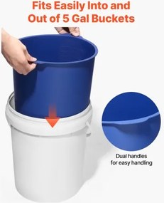 VEVOR 18.9L Reusable Silicone Bucket Liner for Concrete Mortar Paint Mix