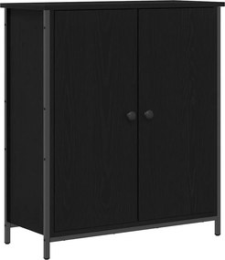 vidaXL Πλαϊνό γραφείο Μαύρη Οξυά 70 x 30 x 80 εκ. Επεξεργασμένο Ξύλο