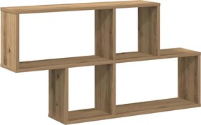 vidaXL Ράφι Τοίχου για Τεχνίτης Δρυς 100x18x53 εκ. Μοριοσανίδα