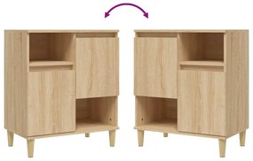 vidaXL Ντουλάπια 2 τεμ. Sonoma Δρυς 60x35x70 εκ. Επεξεργασμένο Ξύλο