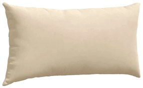 vidaXL Μαξιλάρι Καναπέ 2 pcs Κρεμ 80 x 40 cm ύφασμα