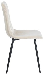 EVA BEIGE VELVET ΥΦΑΣΜΑ ΚΑΡΕΚΛΑ ΜΕΤΑΛΛΙΚΗ