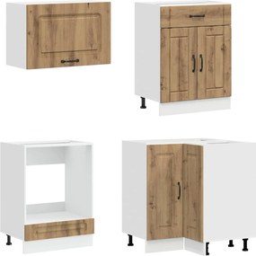 vidaXL Μονάδα κουζίνας KALMAR 8 pcs Artisan Δρυς Επεξεργασμένο Ξύλο