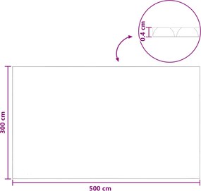 vidaXL Ηλιακή Κάλυψη Πισίνας Βαρέως Τύπου 500 x 300 εκ 200 μμ PE Μπλε