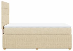 ΚΡΕΒΑΤΙ BOXSPRING ΜΕ ΣΤΡΩΜΑ ΚΡΕΜ 100 X 200 ΕΚ. ΥΦΑΣΜΑΤΙΝΟ 3291972