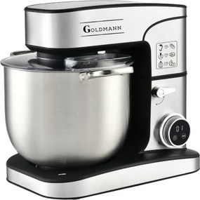 Μίξερ Goldmann GM-1115DP, 3500 W, 16 λίτρα, 6 ταχύτητες + λειτουργία παλμού, χρονοδιακόπτης, ανοξείδωτο δοχείο, LED, Ανοξείδωτο